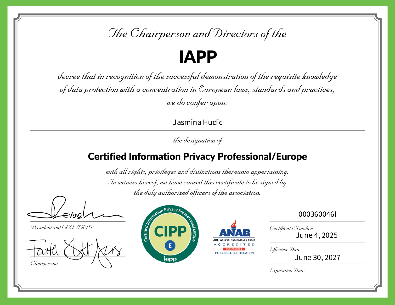 CIPP/E — IAPP